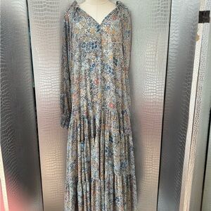 Free People Long Sleeve Dress in Elegant Floral
